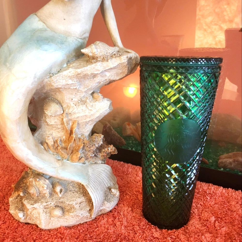 Starbucks Jeweled Forrester Green Tumblr 24oz